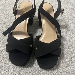 Elegant Black Strappy Sandals